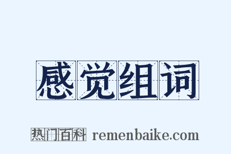 感觉组词是什么意思的图片